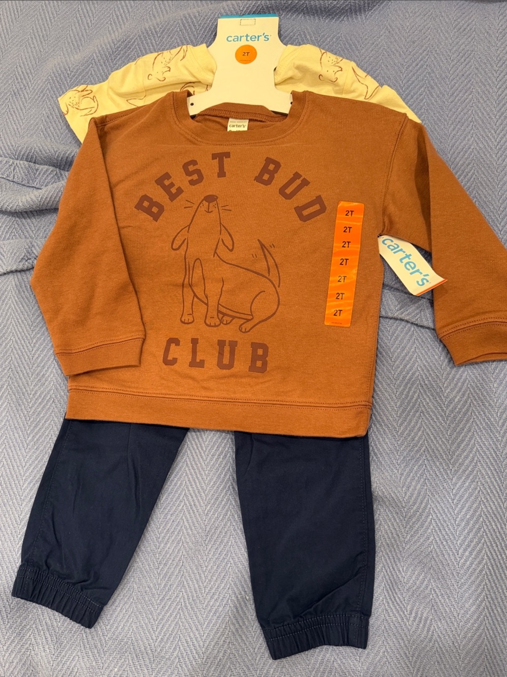 NWT 3pc Carter’s Sweatshirt, Tee and Joggers